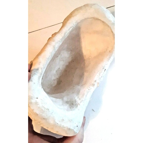 Vtg Craft Ceramic Covered Wagon Planter Unpainted Unglazed Handmade Customizable - Picture 6 of 7